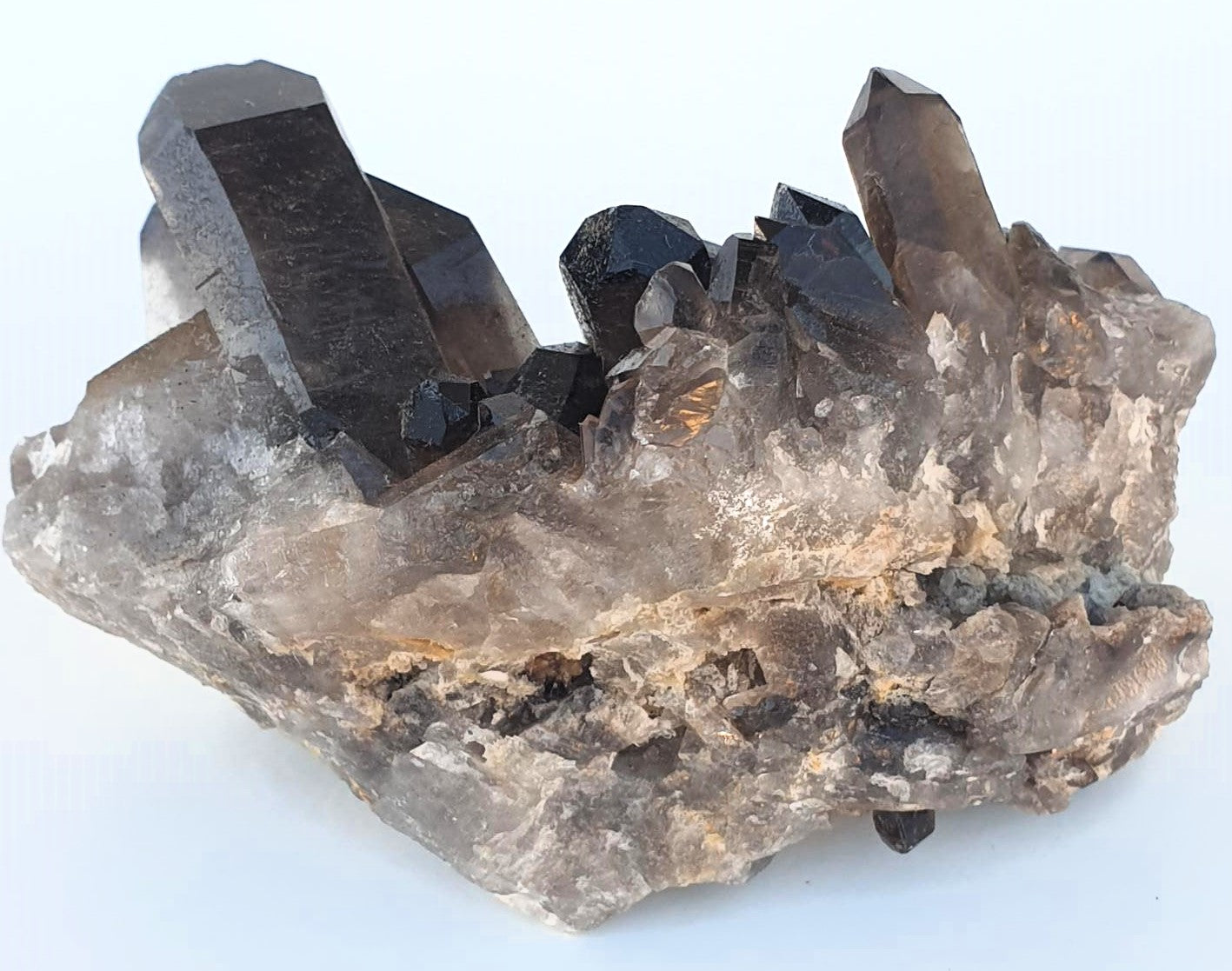 Smoky Quartz Cluster