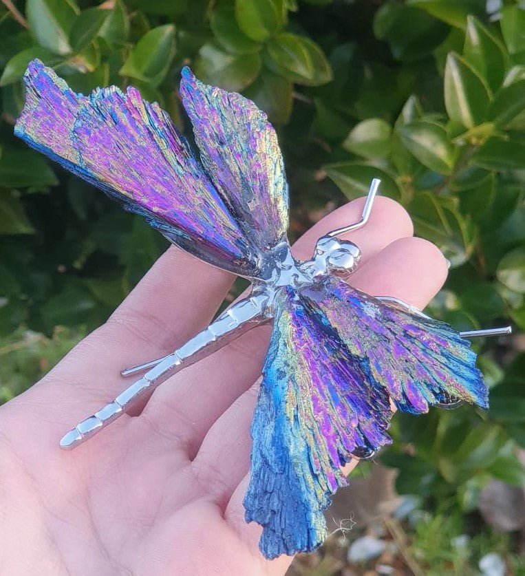 Titanium Aura Dragonfly - Silver