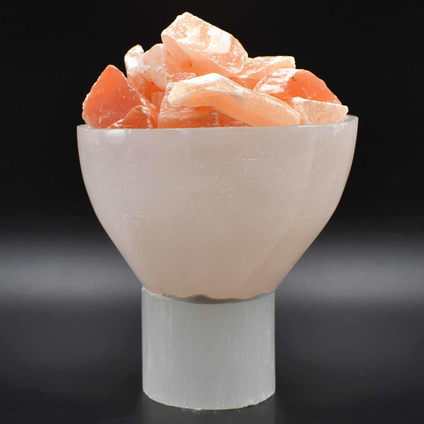 Fire Bowl - Red & White Selenite