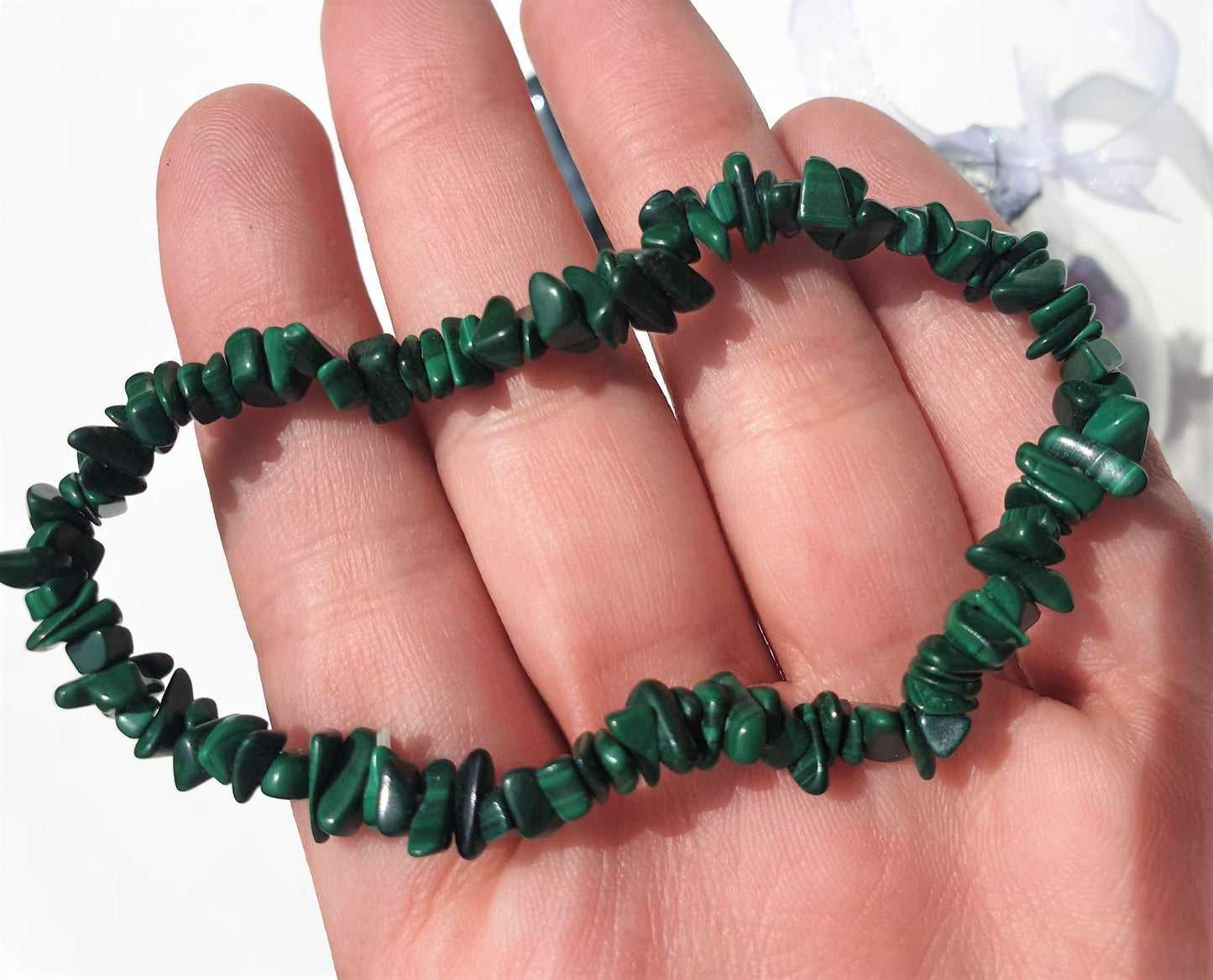 Malachite Chip Bracelet