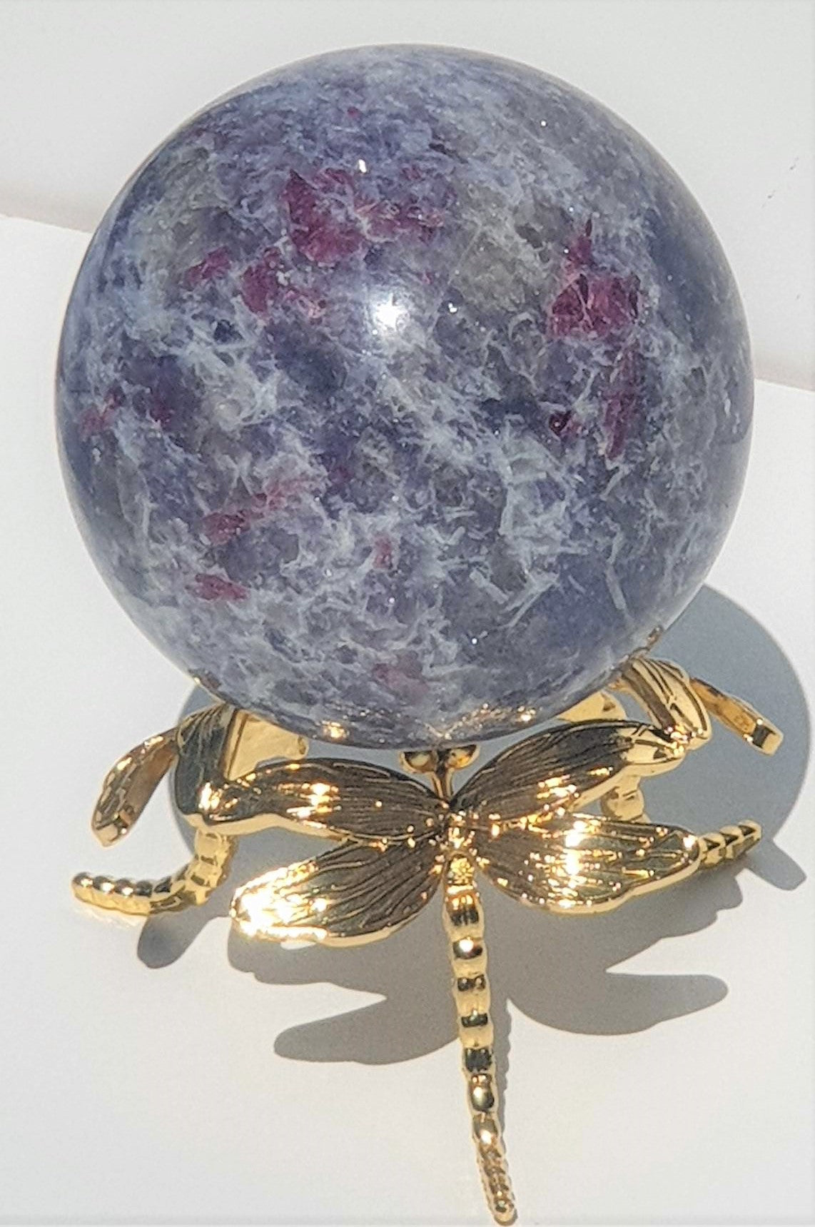 Unicorn Sphere (Pink Tourmaline, Smoky Quartz & Lepidolite)