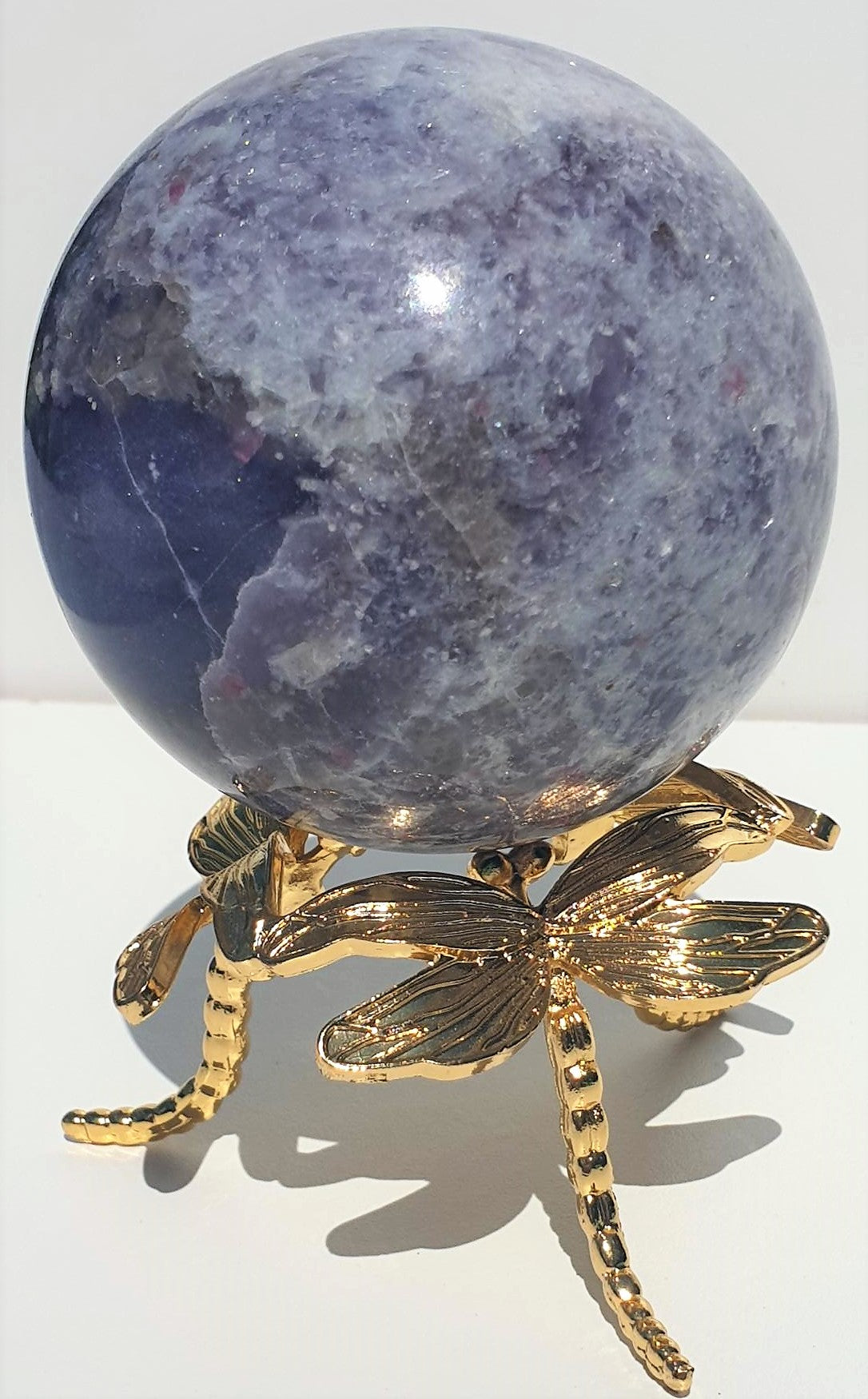 Unicorn Sphere (Pink Tourmaline, Smoky Quartz & Lepidolite)