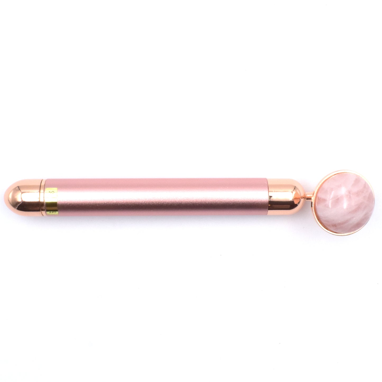 Vibrating Cabochon Face Massager (Battery Operated) - Rose Quartz