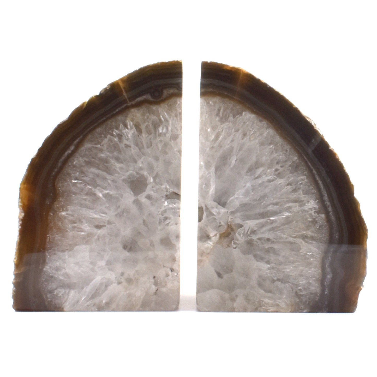 Natural Agate Book Ends