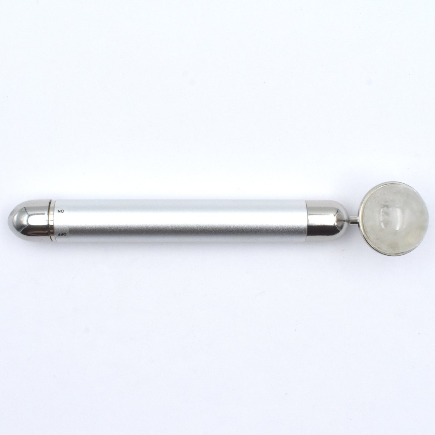 Vibrating Cabochon Face Massager (Battery Operated) - Clear Quartz