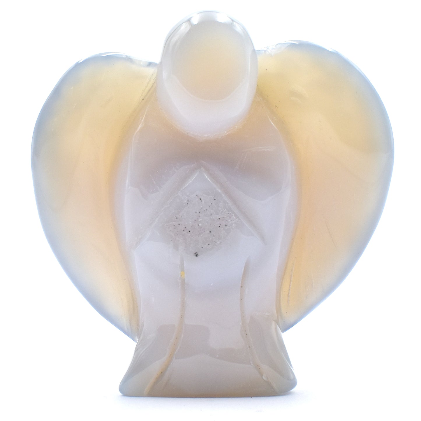 Natural Agate Geode Angel - Medium