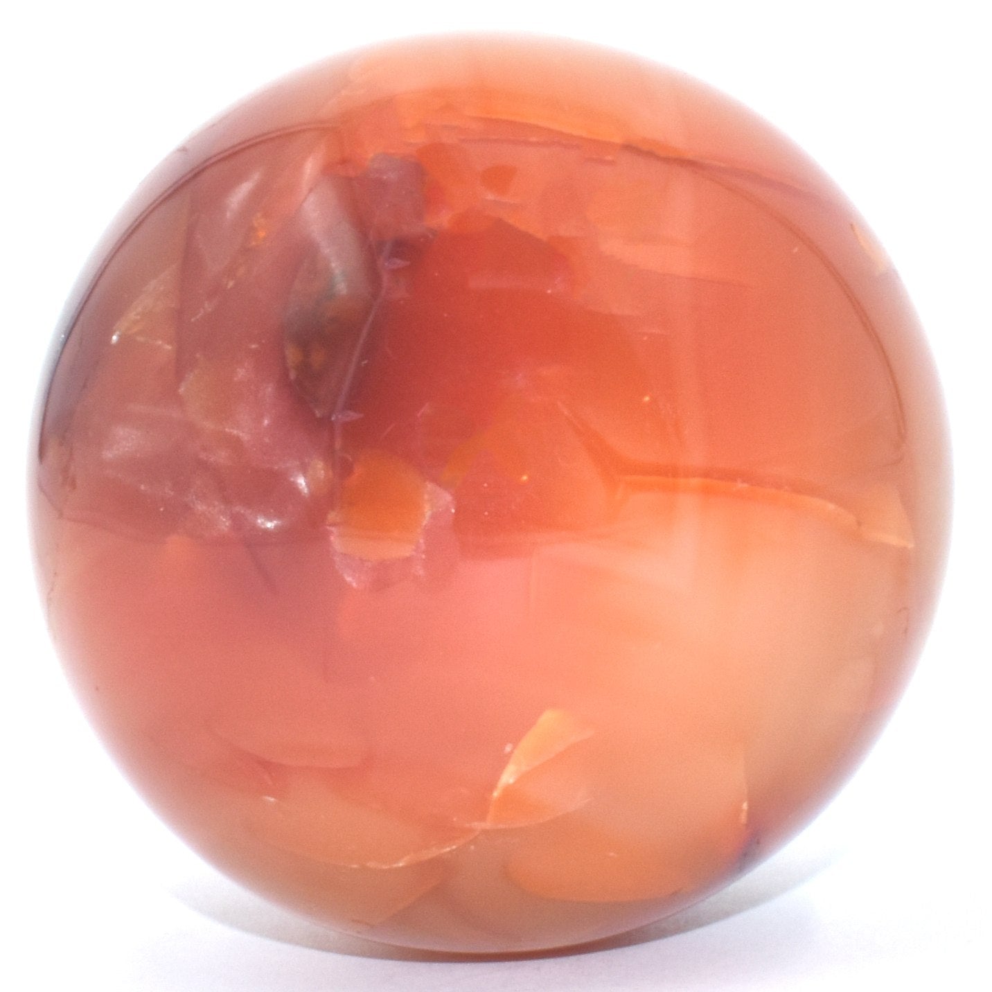 Fire Red Agate Sphere