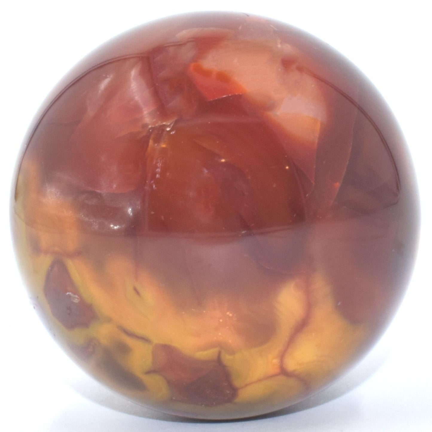 Fire Red Agate Sphere
