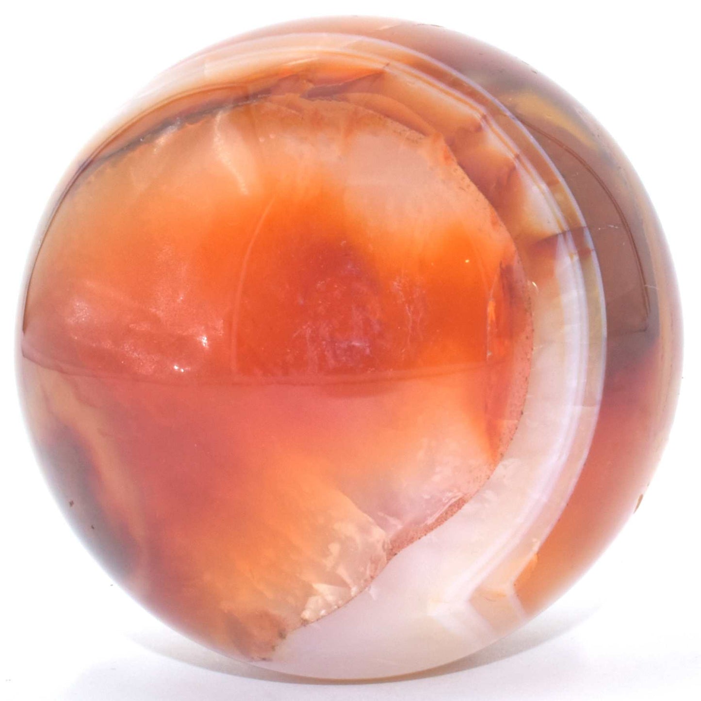 Fire Red Agate Sphere