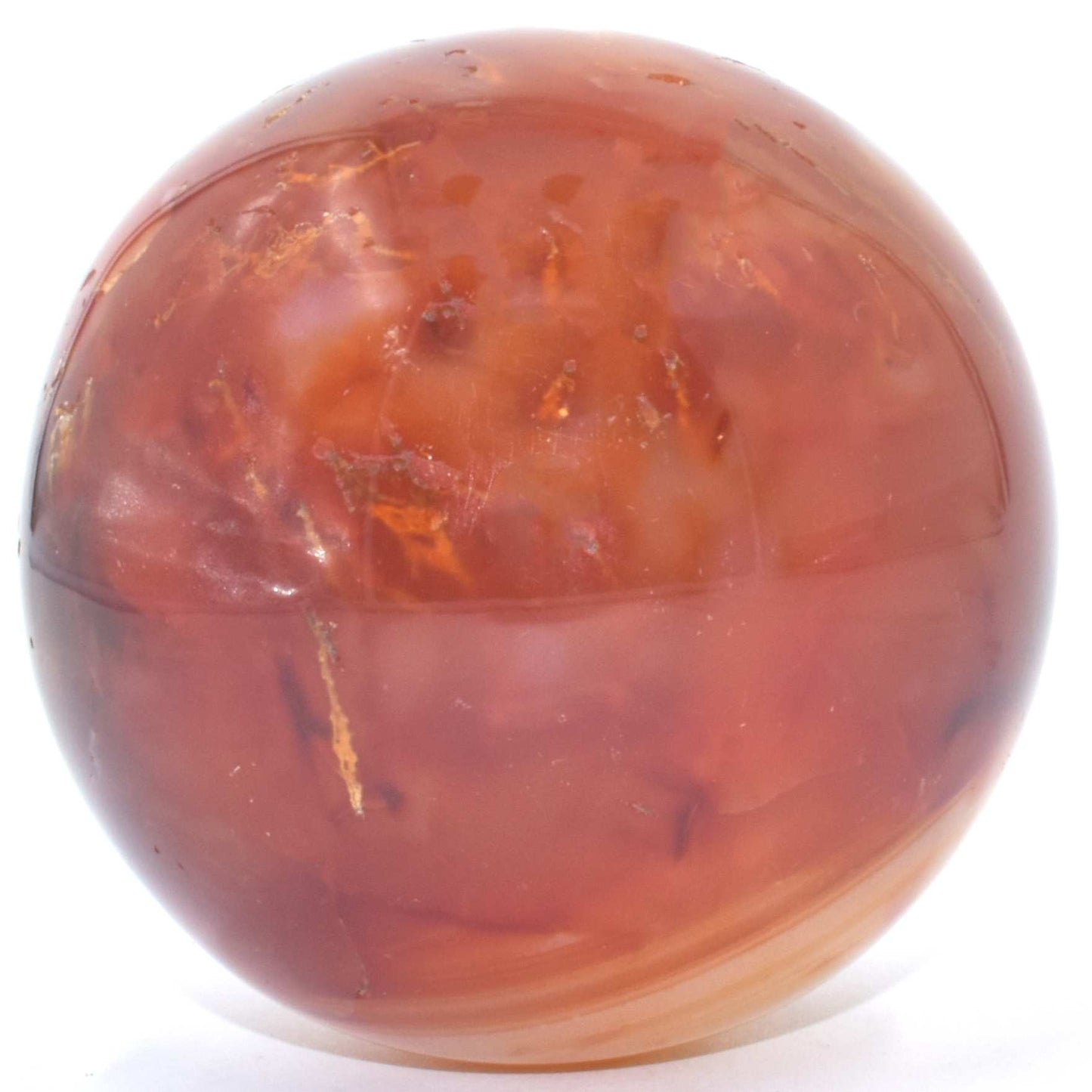 Fire Red Agate Sphere