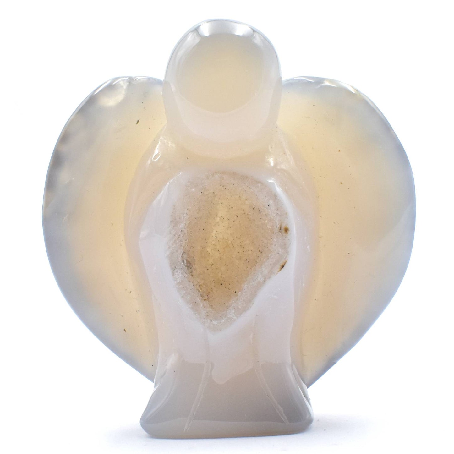 Natural Agate Geode Angel - Medium