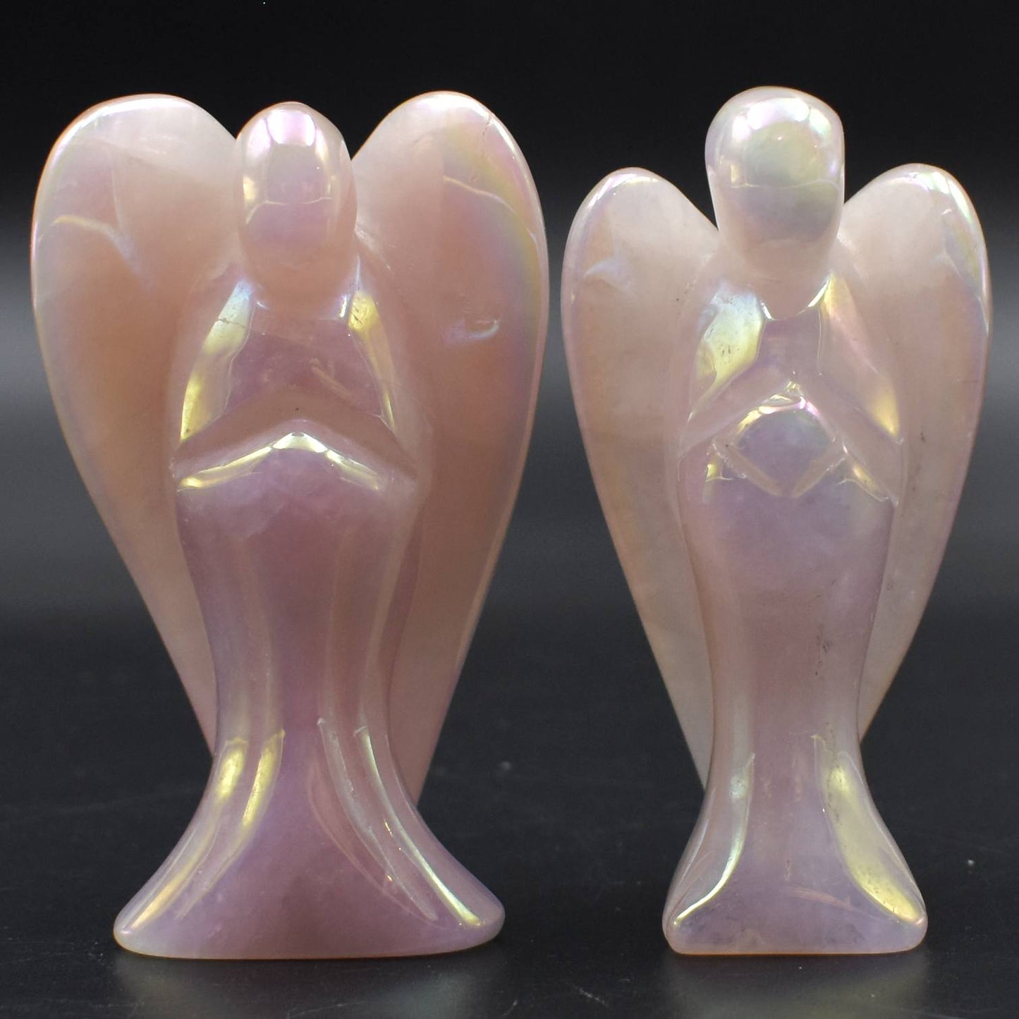 Rose Quartz Aura Angel - Large