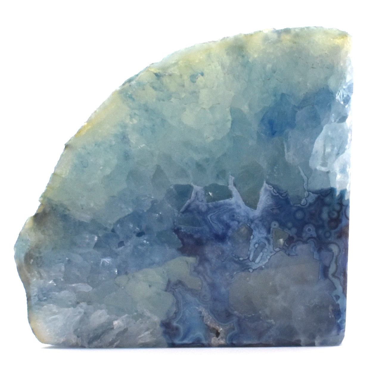 Blue Agate Book Ends # 3