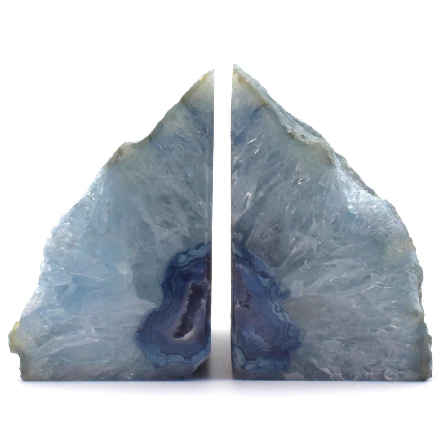 Blue Agate Book Ends # 3