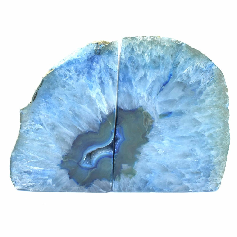 Blue Agate Book Ends # 2