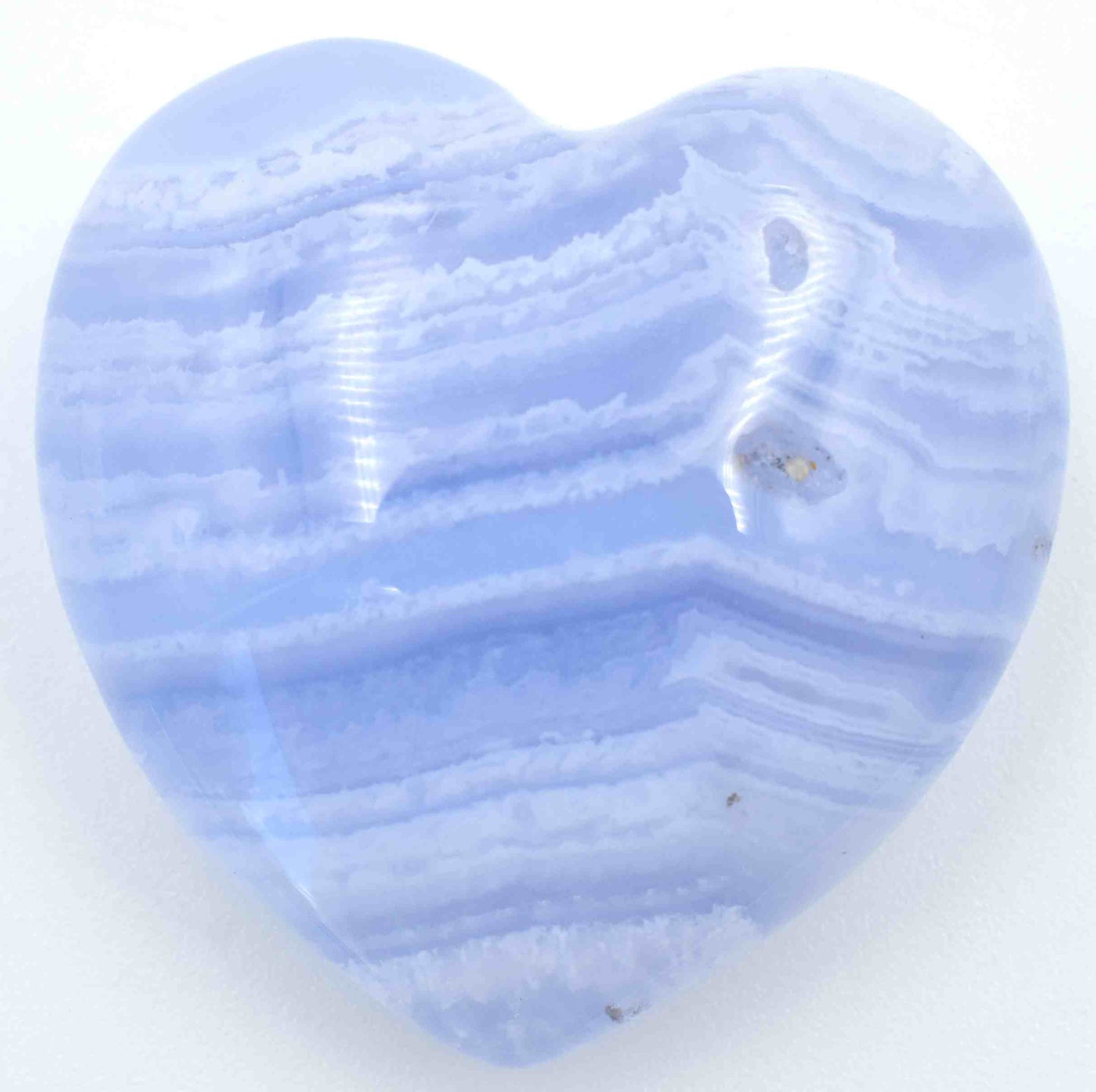 Blue Lace Agate Heart - Small