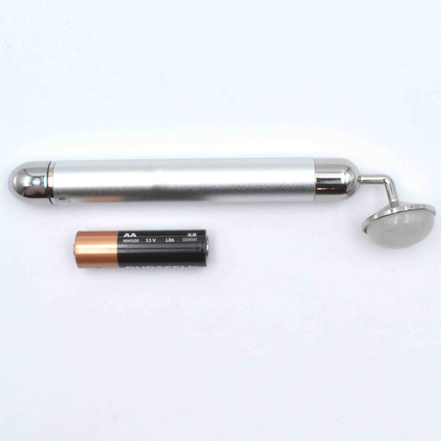 Vibrating Cabochon Face Massager (Battery Operated) - Clear Quartz