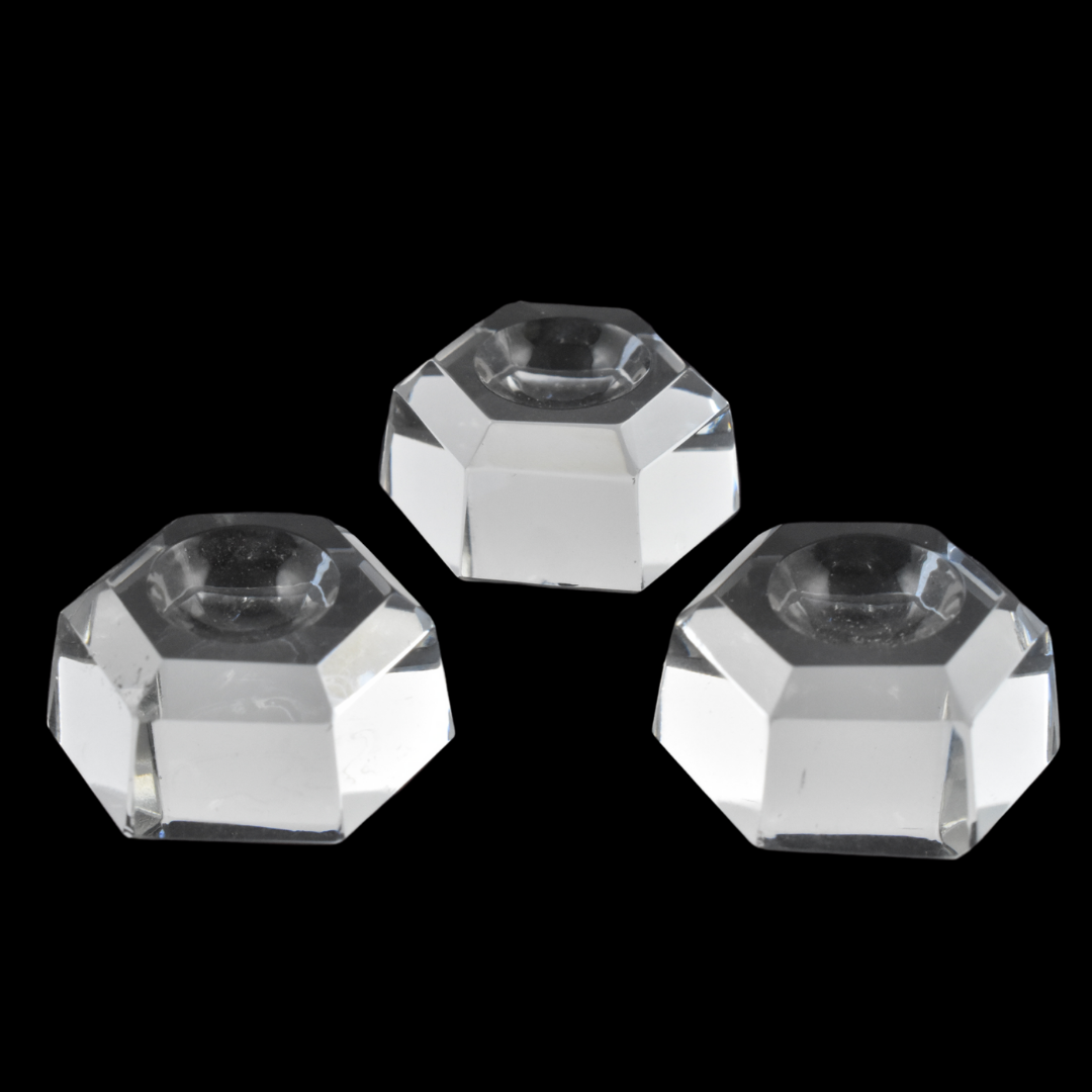 Hexagon Crystal Ball Stand (3 Pack) - 3 Sizes Available!