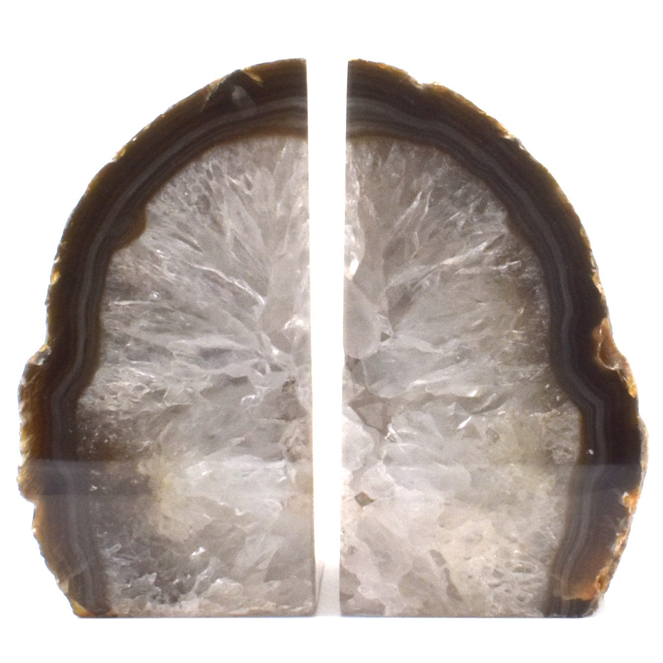 Natural Agate Book Ends