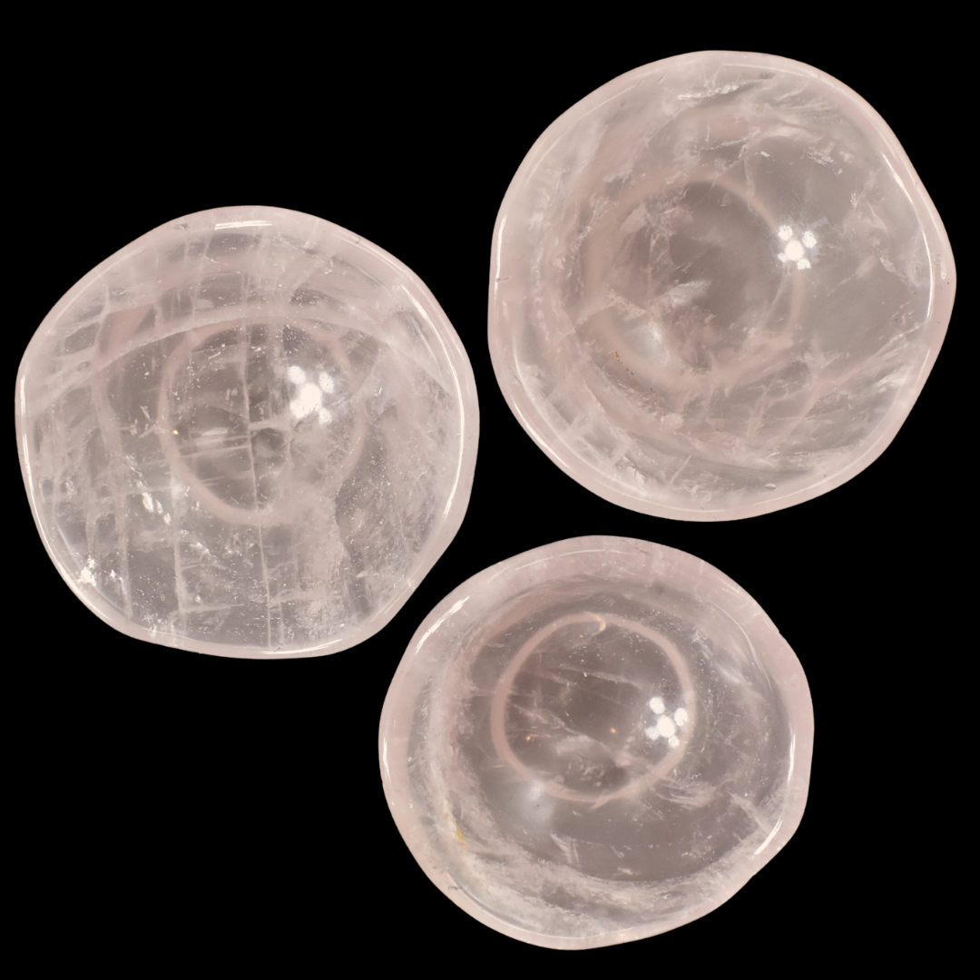 Rose Quartz Crystal Bowl - Type 2