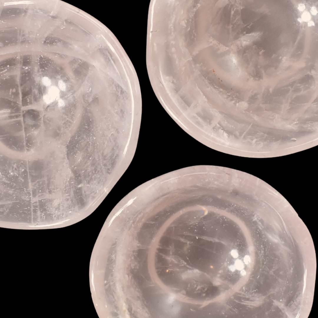 Rose Quartz Crystal Bowl - Type 2