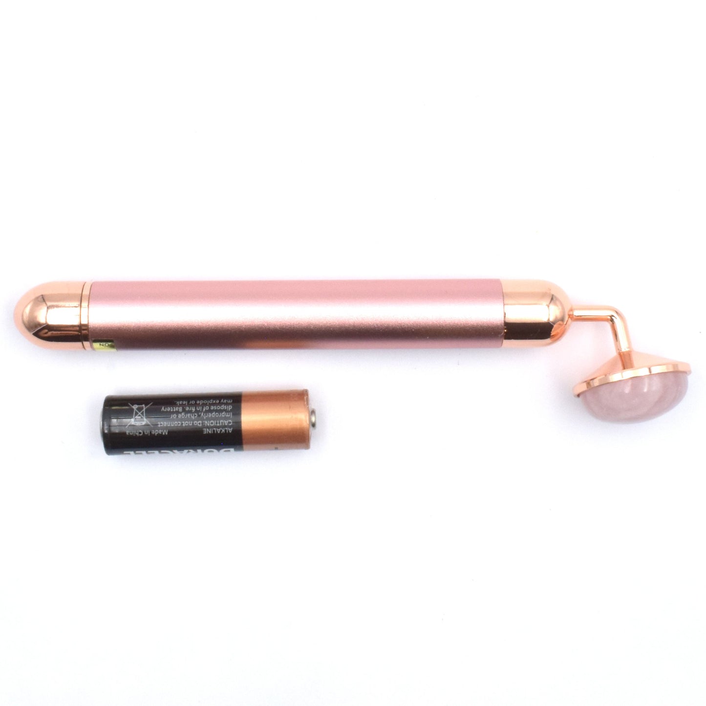 Vibrating Cabochon Face Massager (Battery Operated) - Rose Quartz