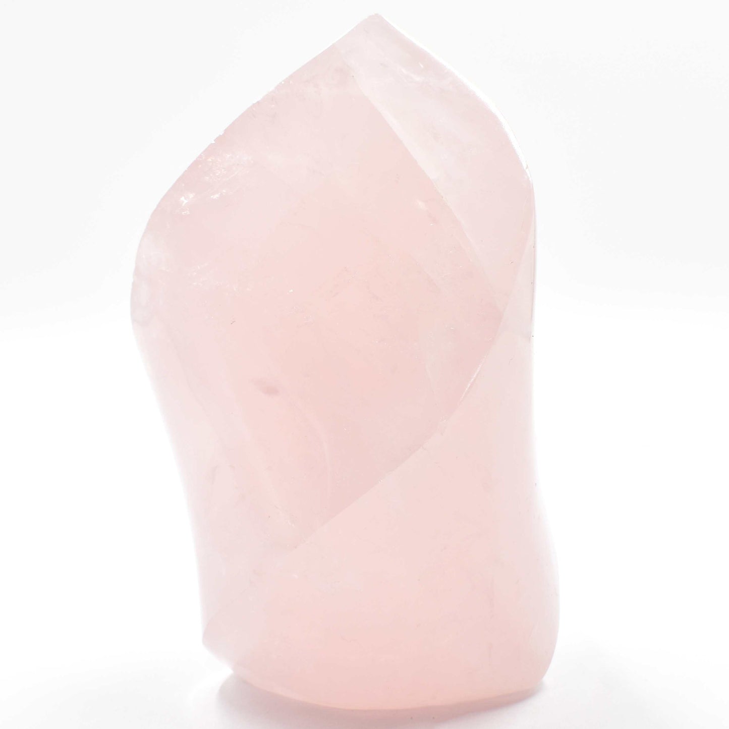 Rose Quartz Flame Carving