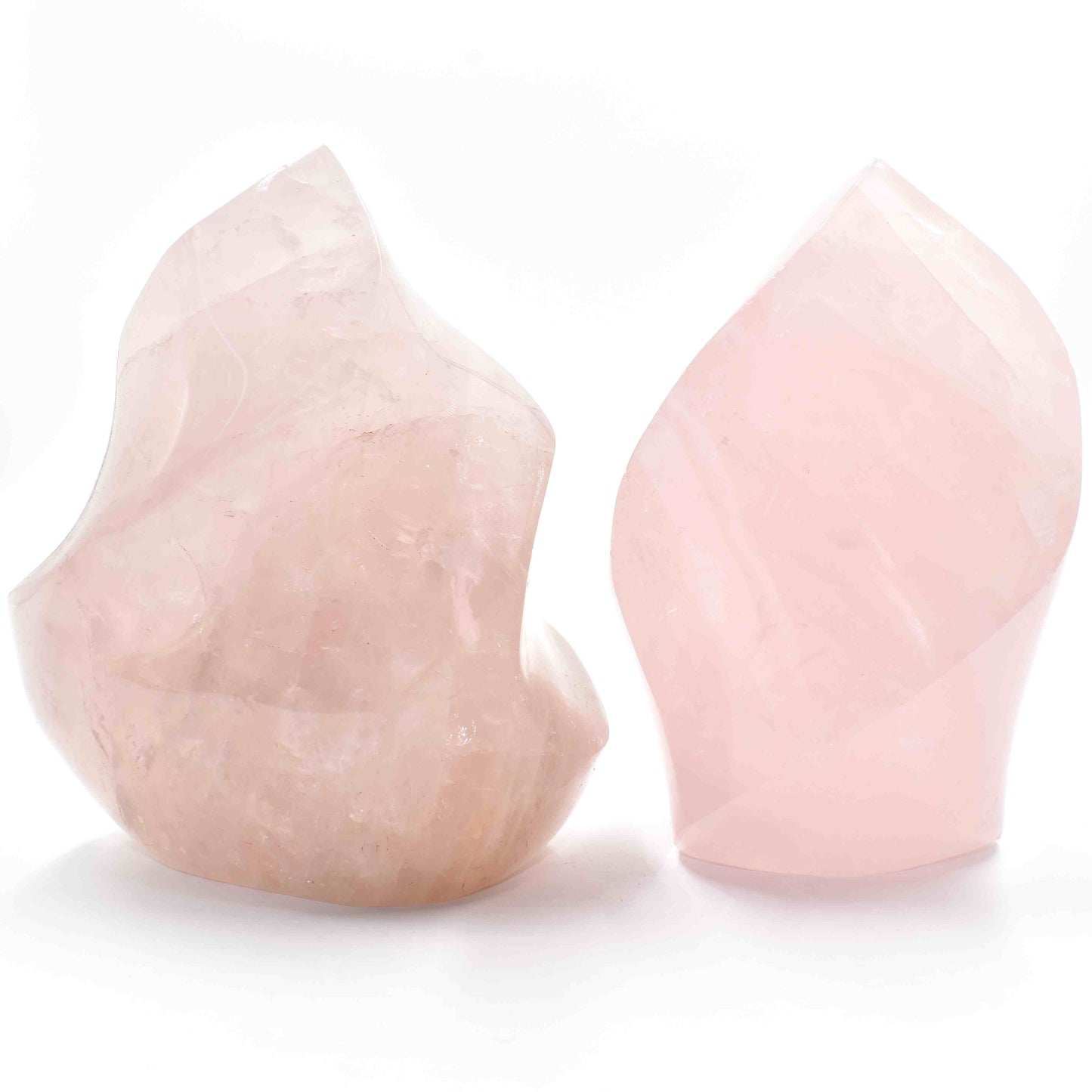 Rose Quartz Flame Carving
