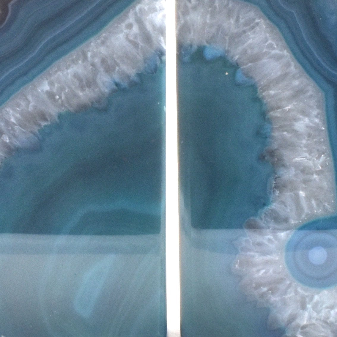 Agate Teal Book Ends