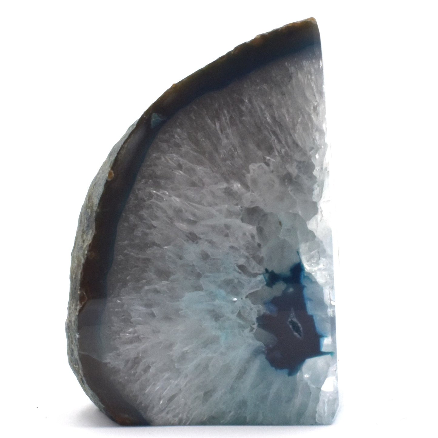 Teal Agate Book Ends