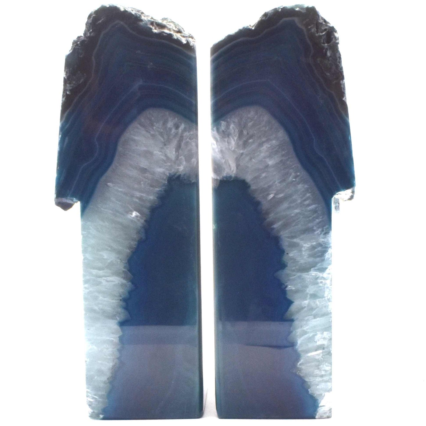 Agate Teal Book Ends