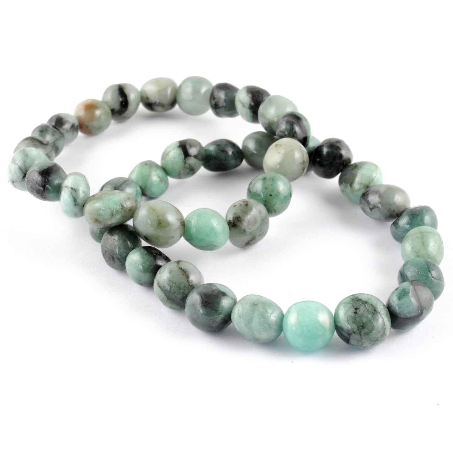 Emerald Tumbled Bracelet