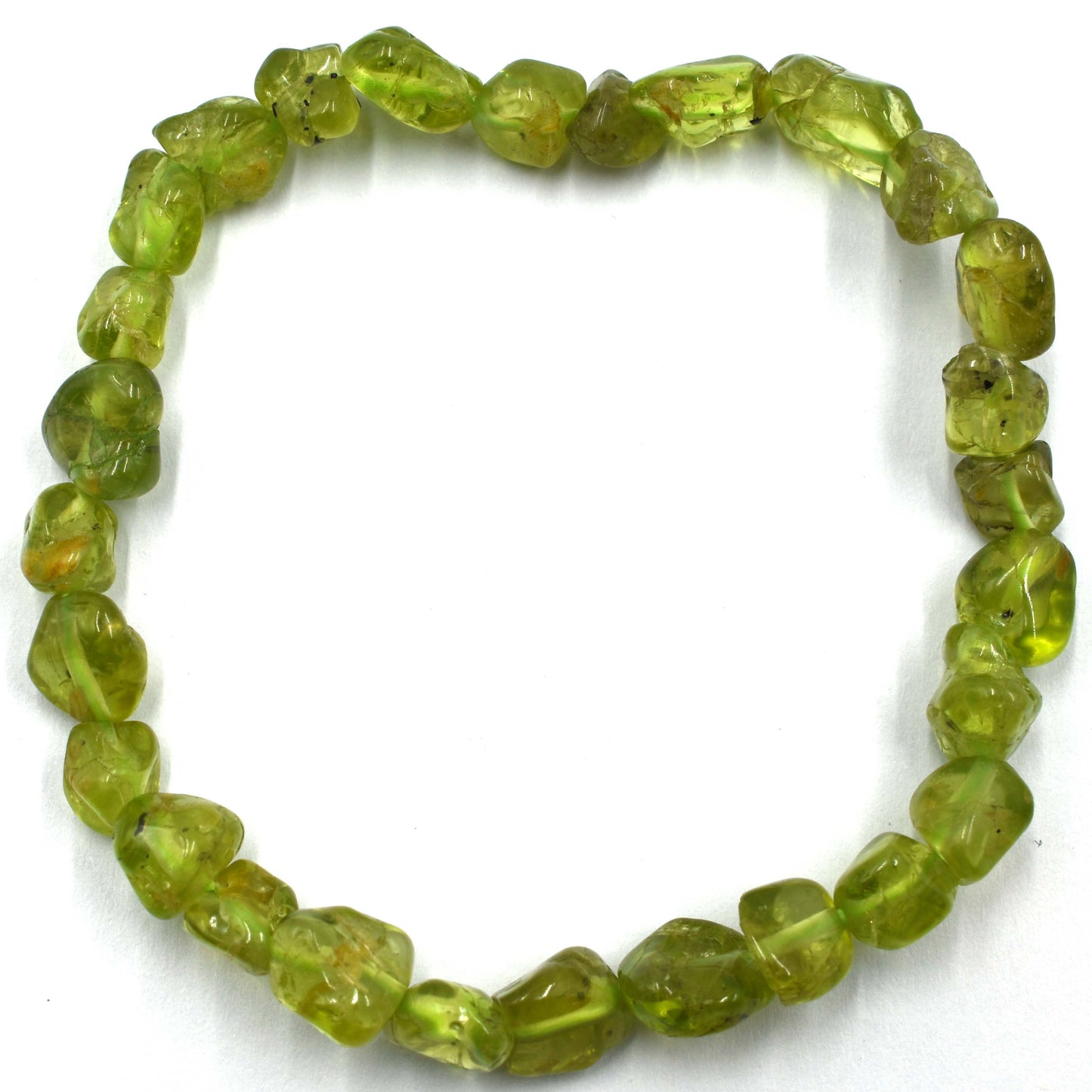 Peridot Tumbled Bracelet