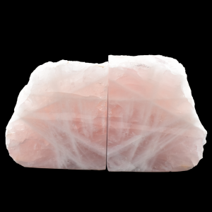 Rose Quartz Grade 'A' Book Ends