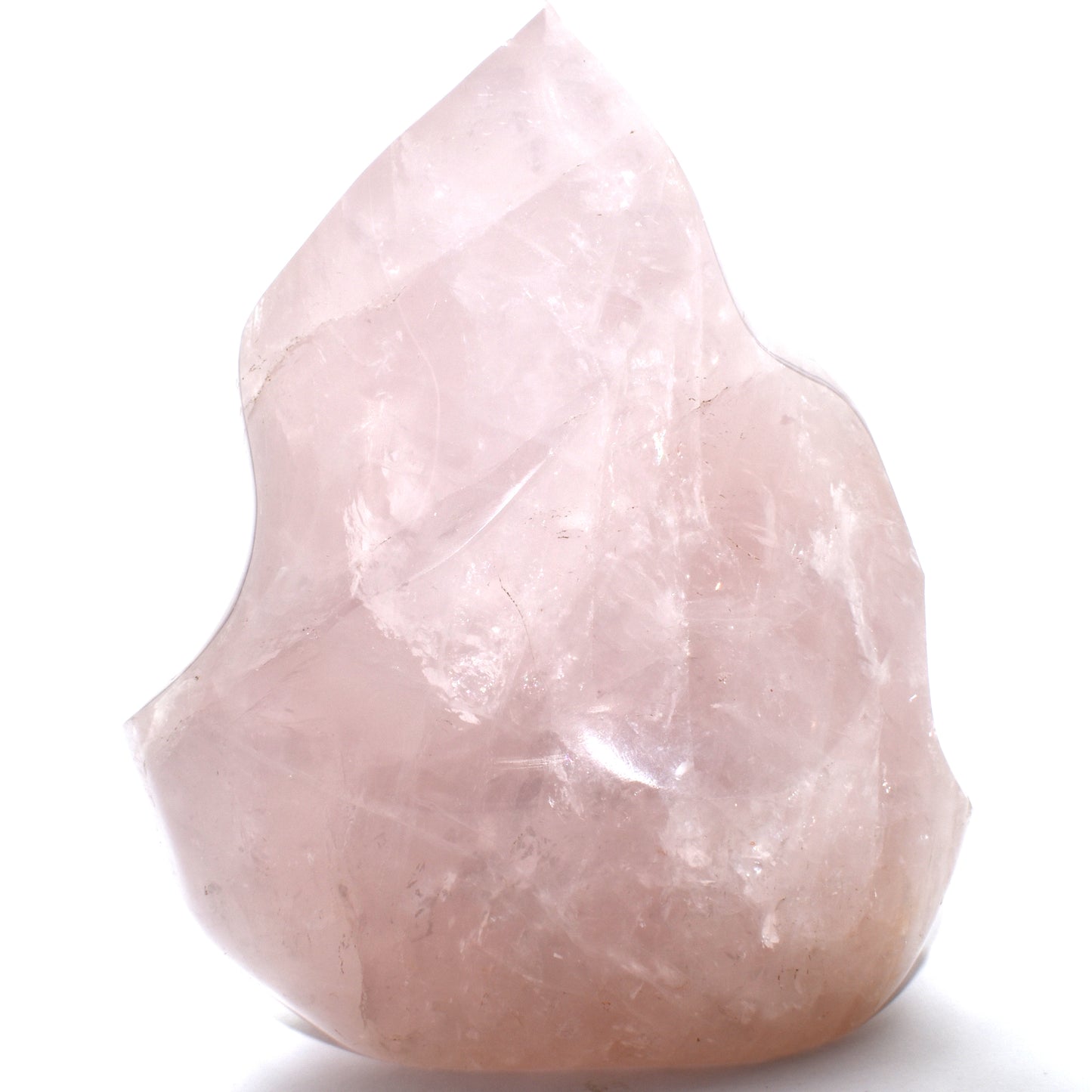 Rose Quartz Flame Carving