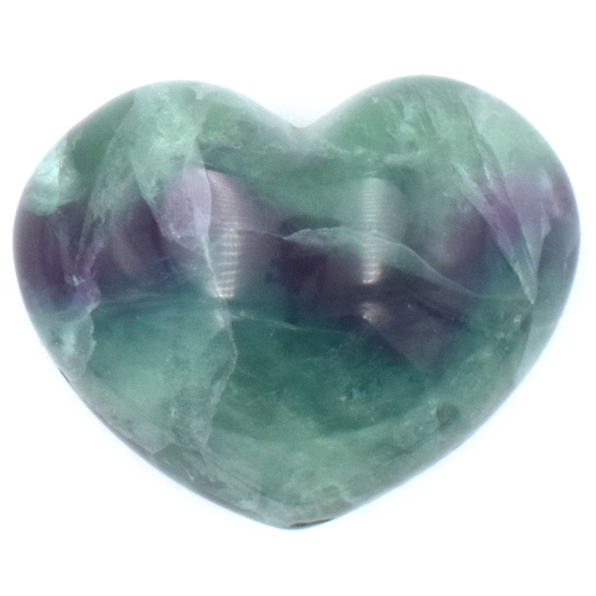 Rainbow Fluorite Heart - Medium