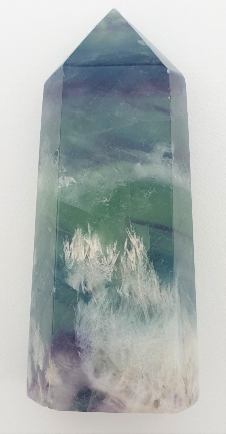 Snowflake Fluorite Tower