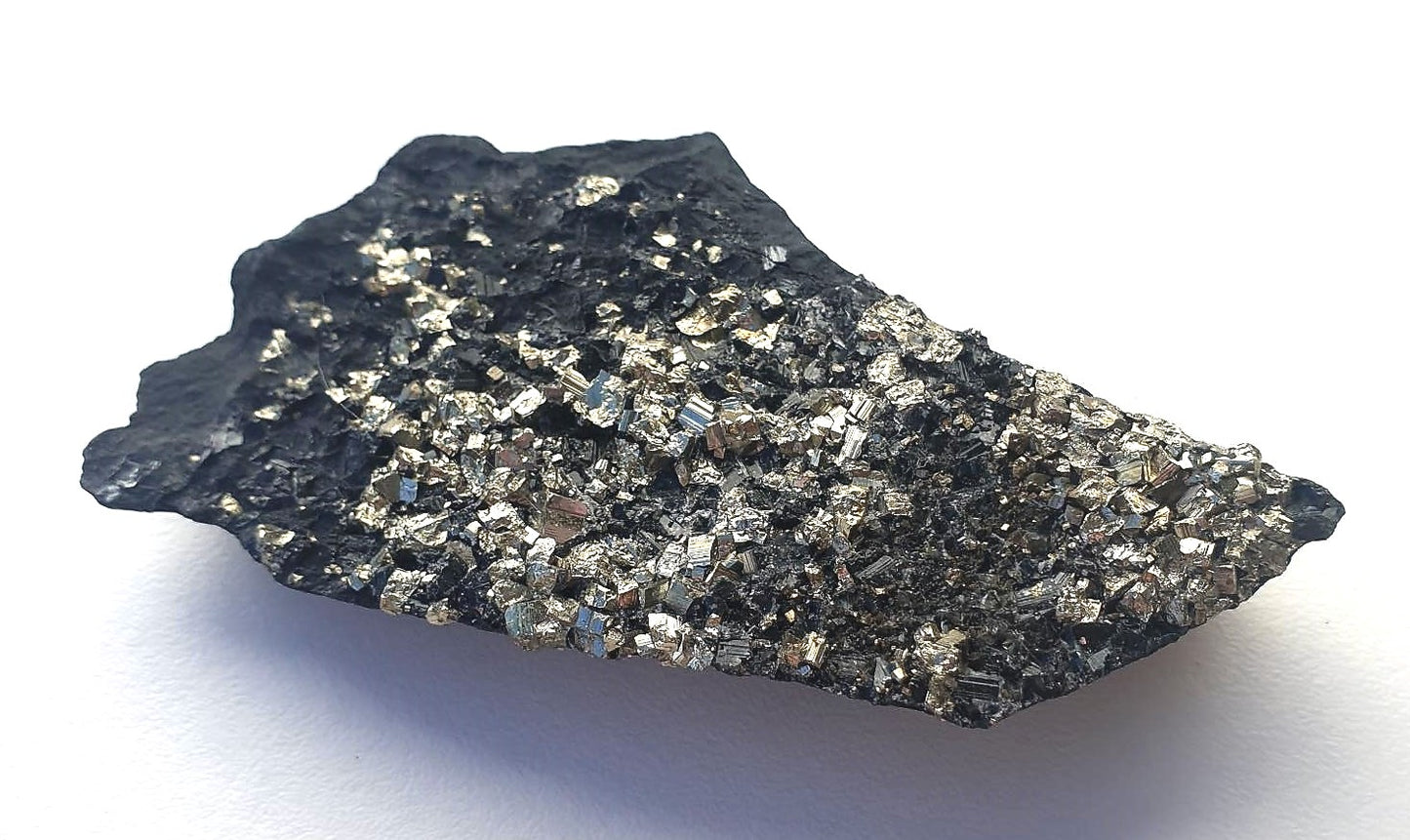 Pyrite on Shungite