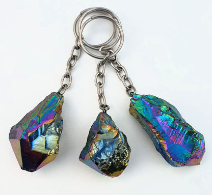 Titanium Aura Keyrings