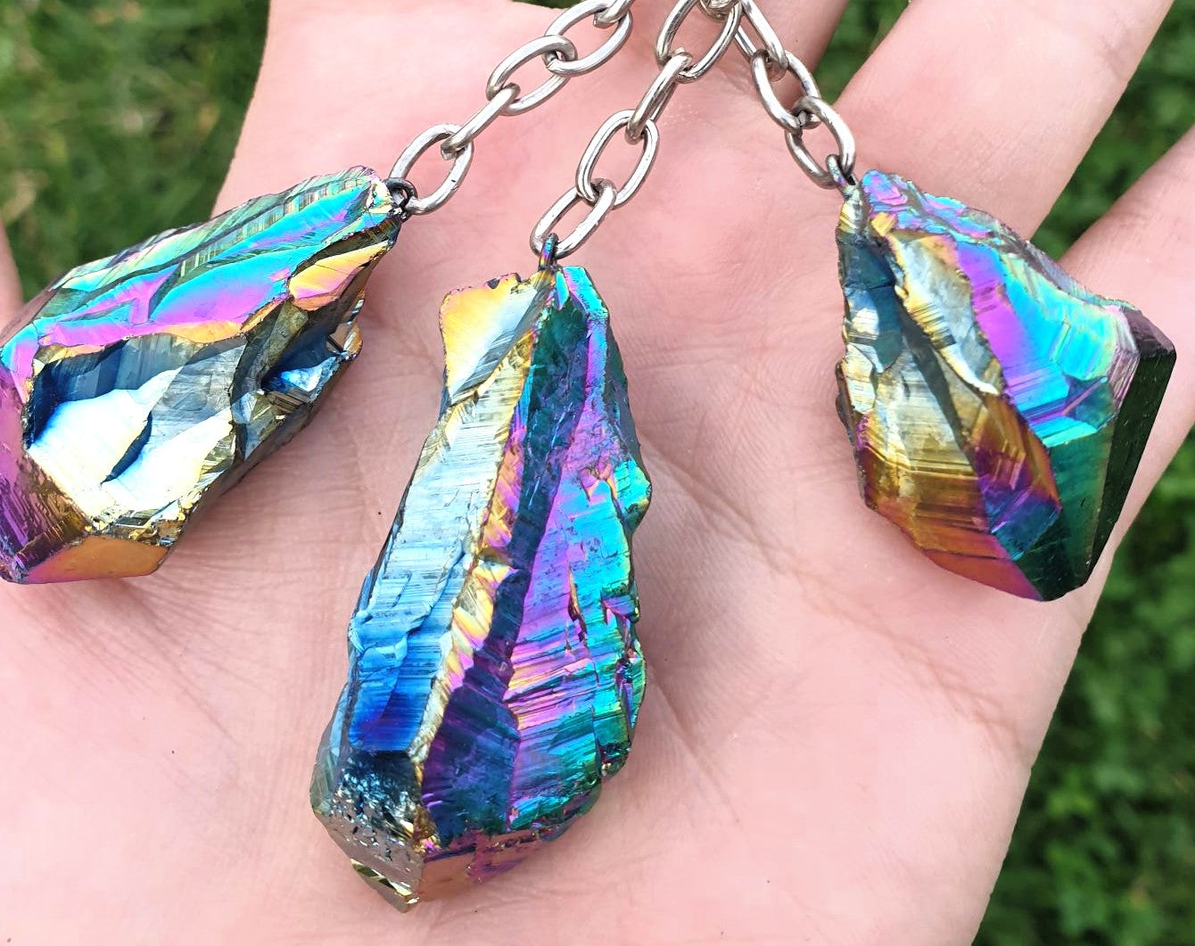 Titanium Aura Keyrings