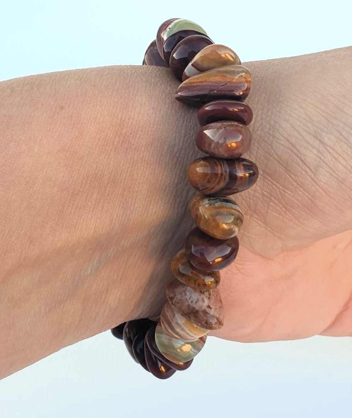 Tigers Eye Tumbled Bracelet