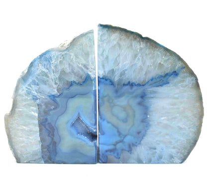 Blue Agate Book Ends 1300-1399gms