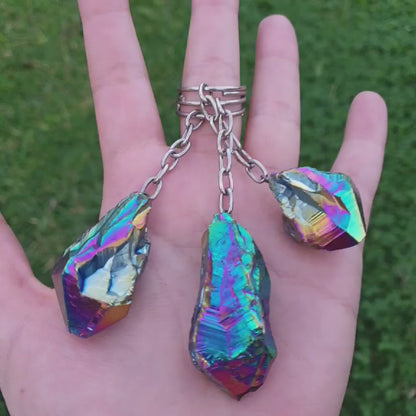 Titanium Aura Keyrings