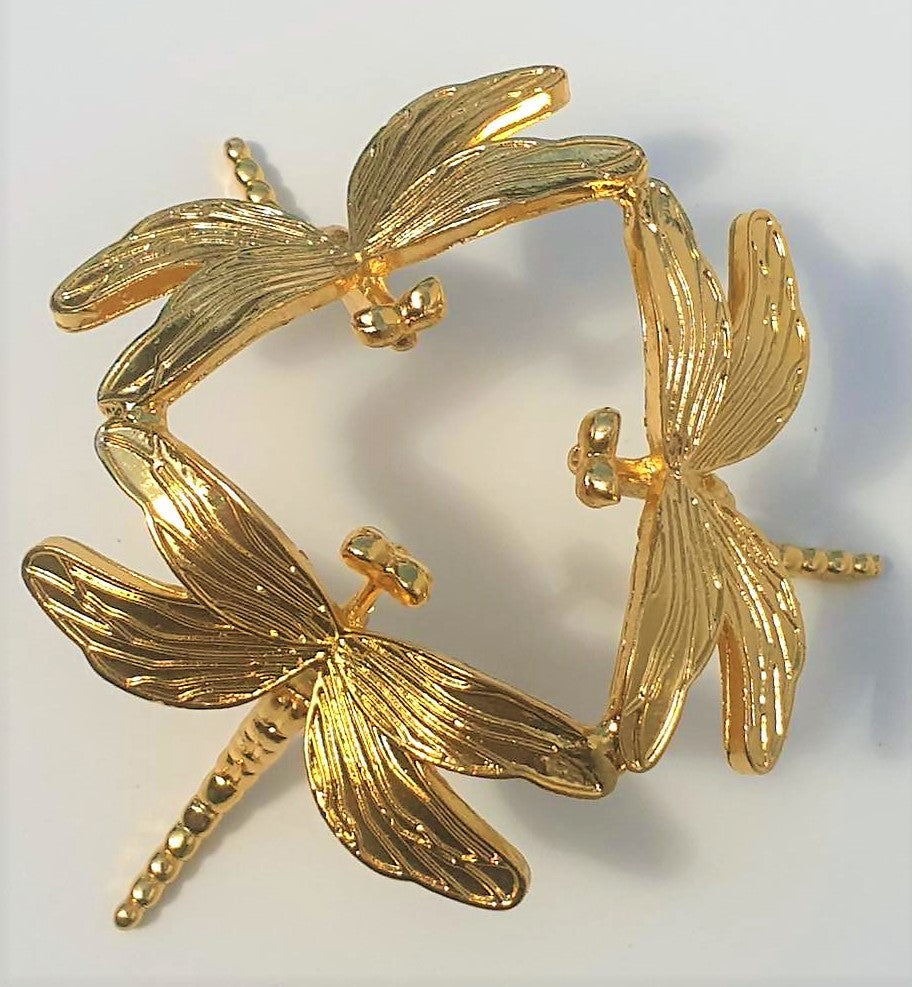 Pure Brass Dragonfly Sphere Stand