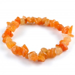high quality bracelet made using elastic and red adventurine chips. colour is red/orange. 1 bracelet