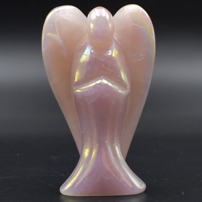 Rose Quartz Aura Angel - Large