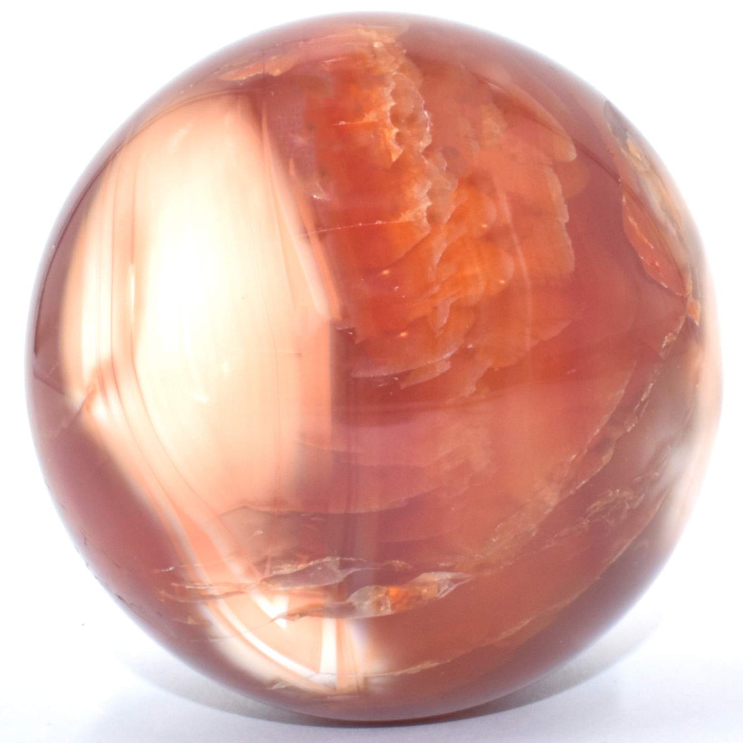 Fire Red Agate Sphere