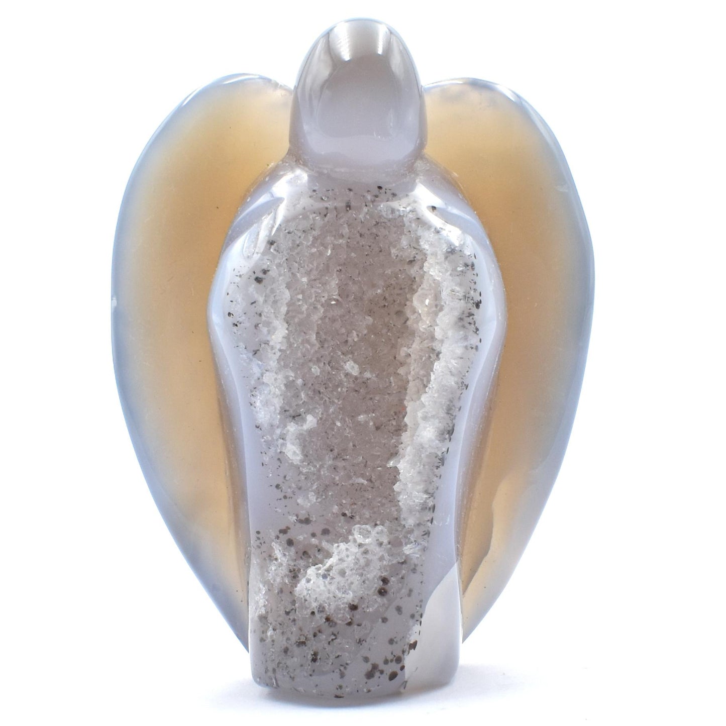 Natural Agate Geode Angel - Large