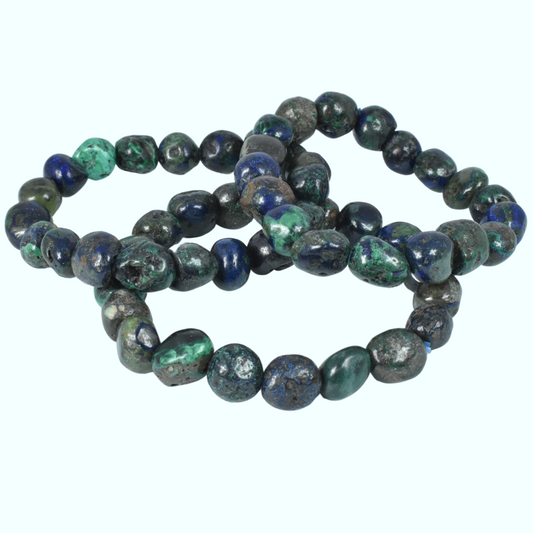 Azurite Malachite Tumbled Bracelet