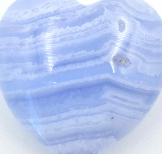 Blue Lace Agate Heart - Small
